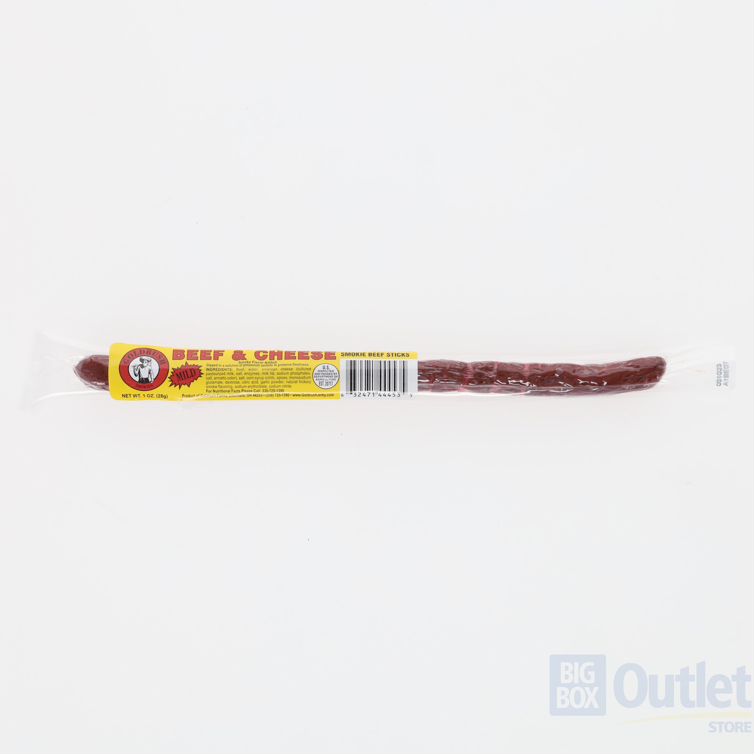 Goldrush Beef and Cheese Sticks 1.25oz Big Box Outlet Store